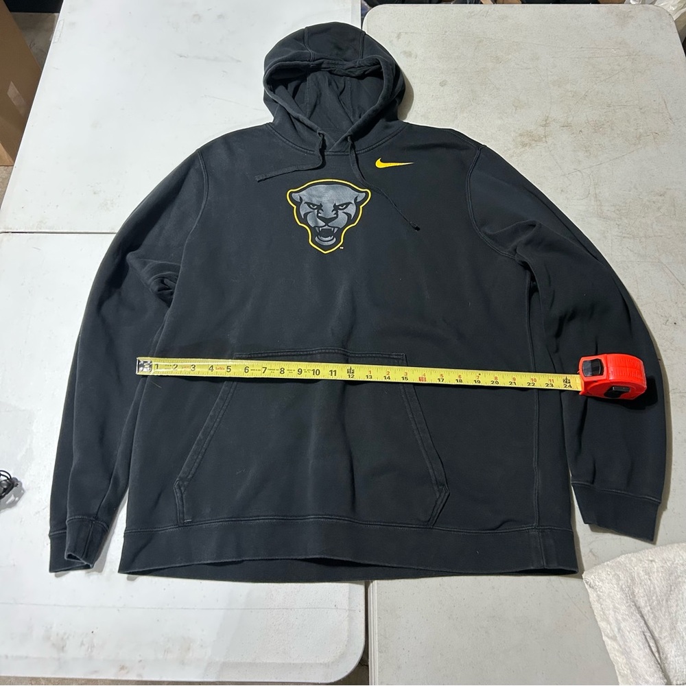 Men's Nike Black Pitt Panthers Logo Club Pullover Hoodie Size XL